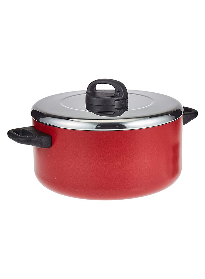 برستيج كسرولة كلاسيكية فضي / أسود / أحمر 30سم - Image 4