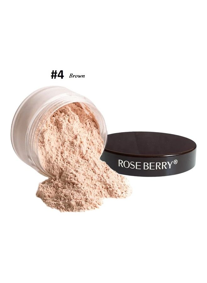روز بيري بودرة تثبيت سائبة شفافة باللون البني - Image 1