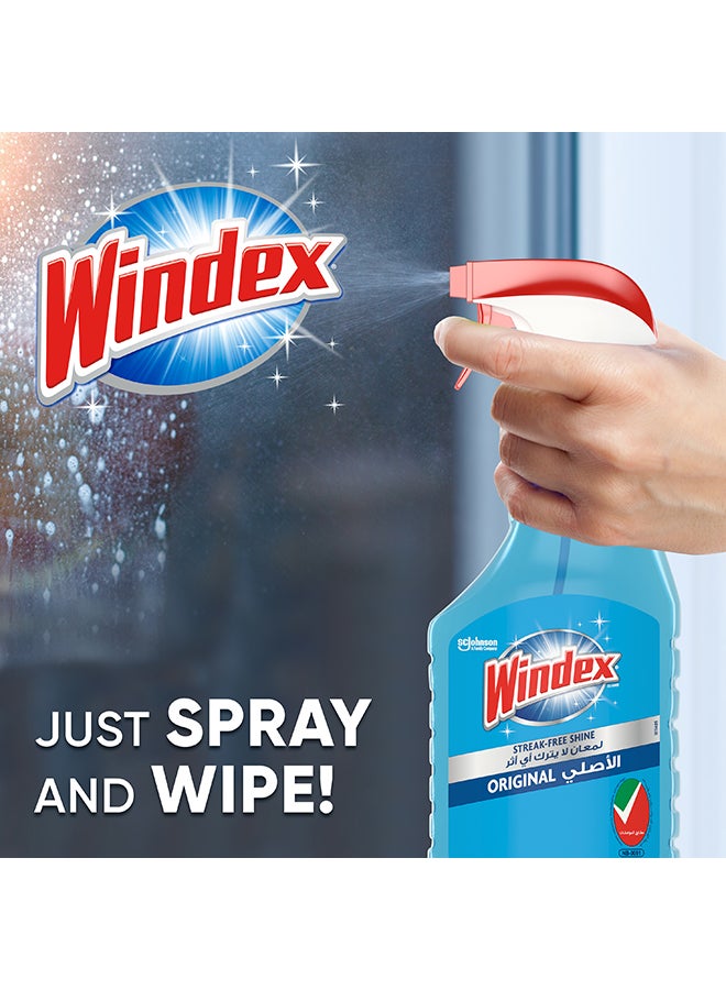 Windex Glass Cleaner Trigger Bottle Original Blue 750ml  - Image 5