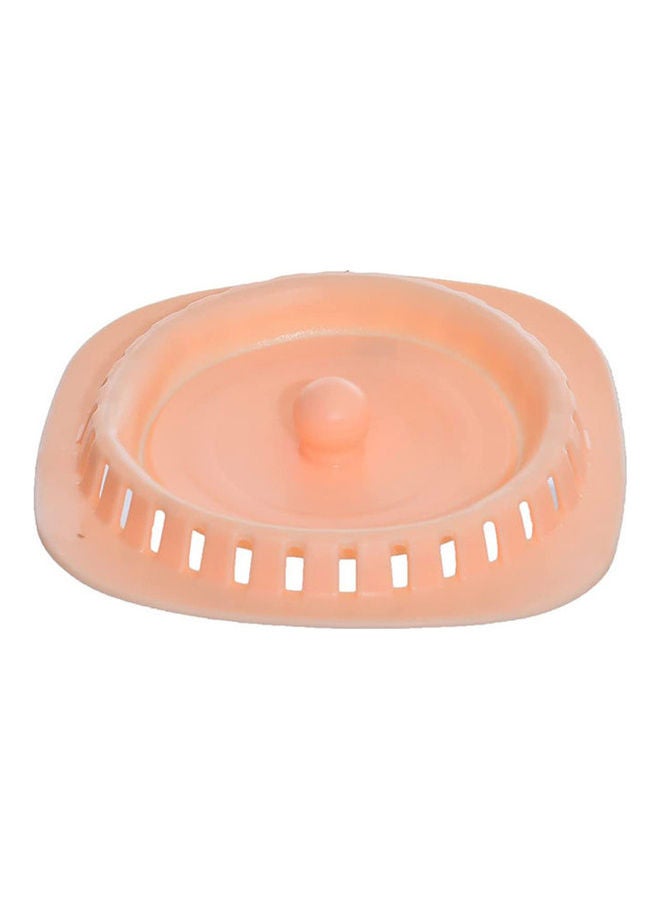 Silicon Circular Foldable Pelvis Strainer Light Orange  - Image 1
