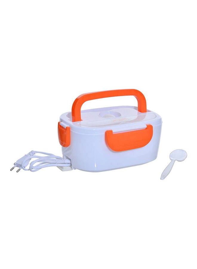 ماركة غير محددة Electric Heater Grid Lunch Box With Plastic Spoon White-Orange 24*17*11cm  - Image 1