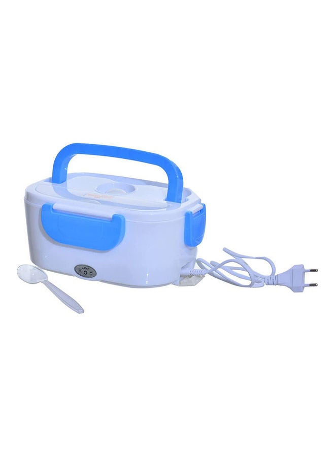 ماركة غير محددة Electric Heater Grid Lunch Box With Plastic Spoon White-Blue 24*17*11cm  - Image 1