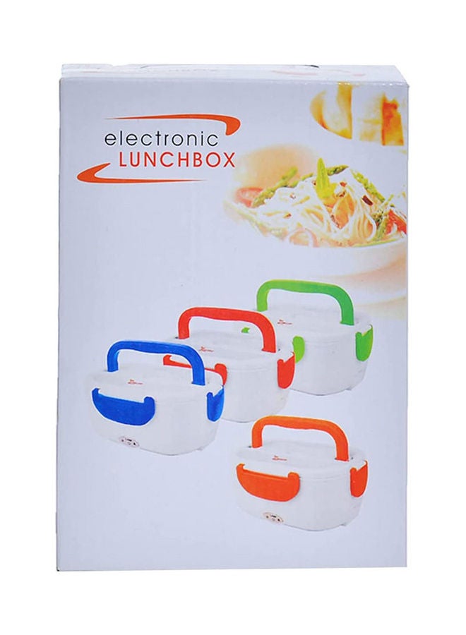 ماركة غير محددة Electric Heater Grid Lunch Box With Plastic Spoon White-Blue 24*17*11cm  - Image 2