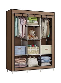 Portable Wardrobe Organizer Brown 5000grams