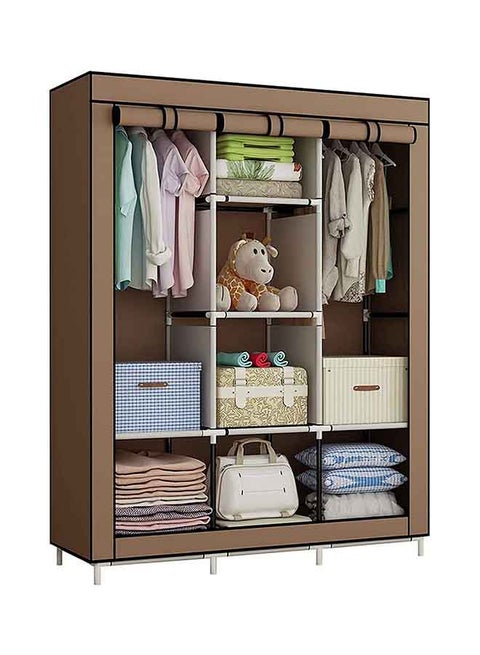 Portable Wardrobe Organizer Brown 5000grams