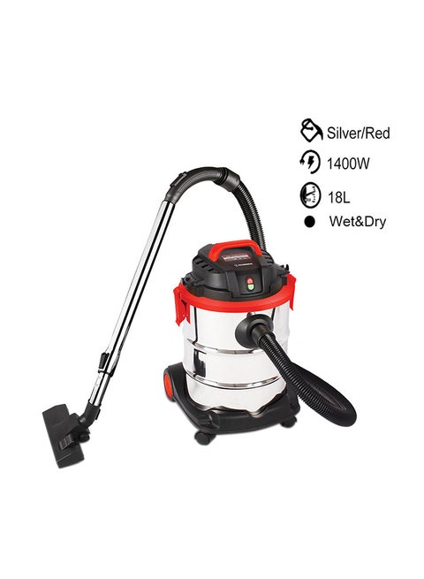 Multi Filtration Vacuum Cleaner, Wet & Dry 18 L 1400 W HSA211-08 Multicolour