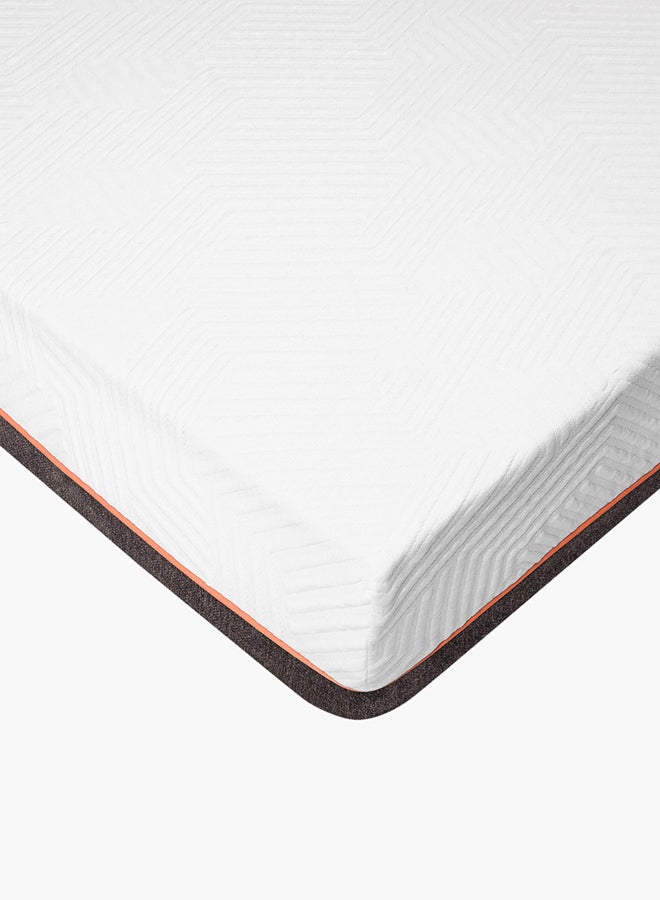 Home Box - iNatural Twin Roll-Pack Charcoal Memory Foam Single Size Mattress White 120x200x26cm - Image 1