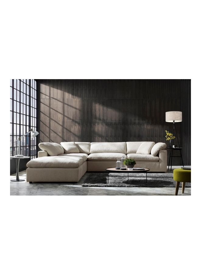 Home Box Signora Ottoman Beige 47x106x106cm  - Image 3