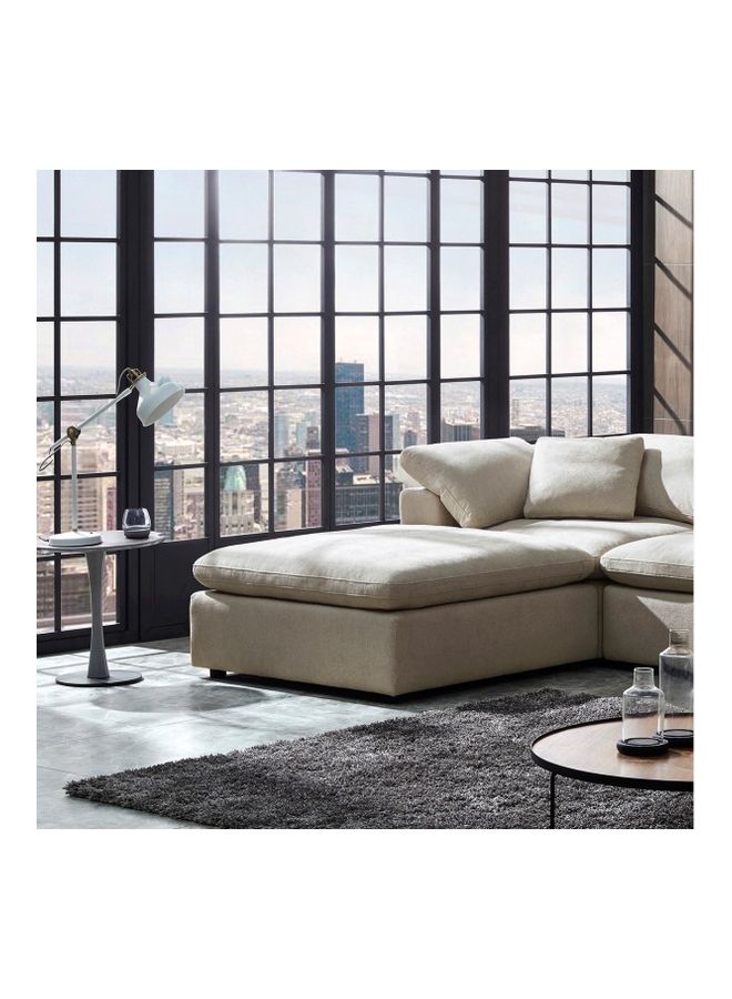 Home Box Signora Ottoman Beige 47x106x106cm  - Image 4