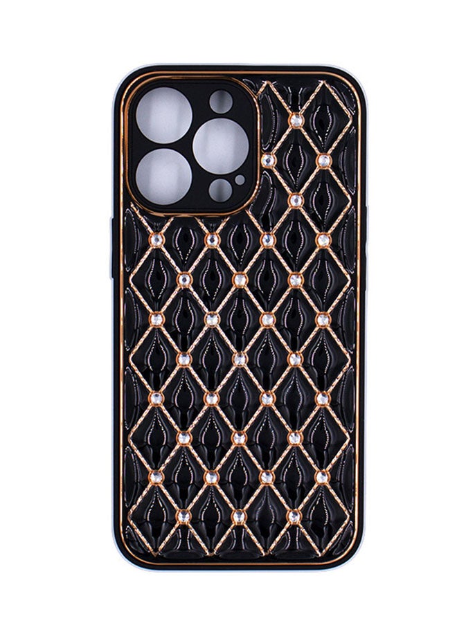 Protective Case Cover for Apple iPhone 13 Pro Black/Gold