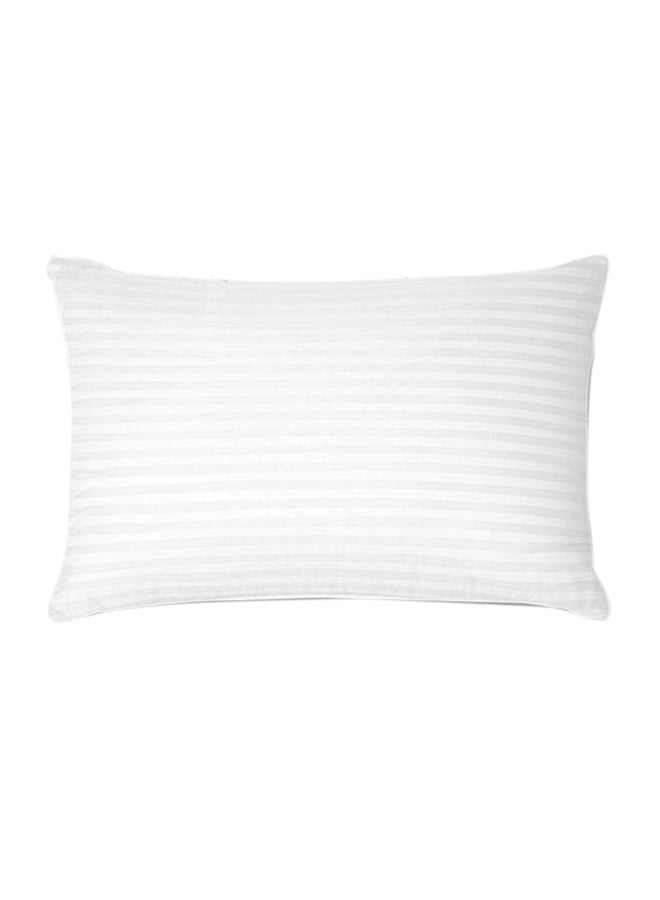 benefit Comfortable Strip Hotel Pillow Microfiber White 180x50cm - Image 2