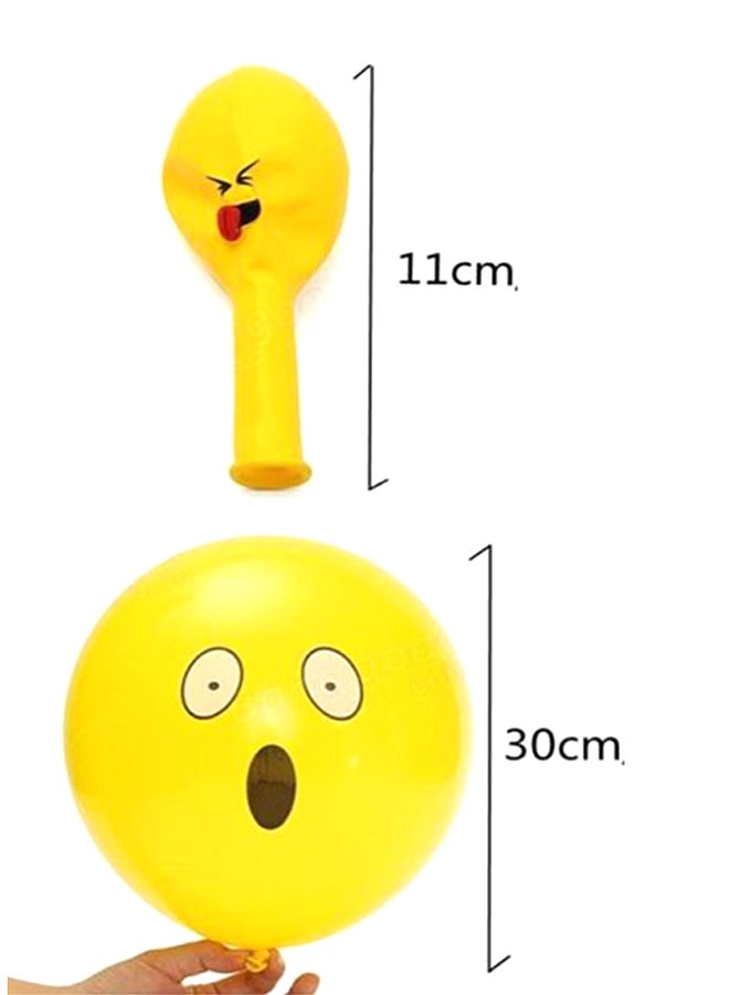 REMAXE 10-Piece Smiley Emoji Party Balloons Set 10.5x8.7x3.7inch - Image 2