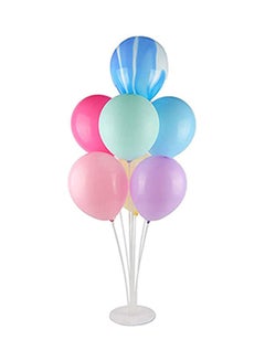 Generic 7-Column Party Decoration Balloon Stand Lightweight Durable Sturdy Portable 17.5 x 70cm  - Image 1