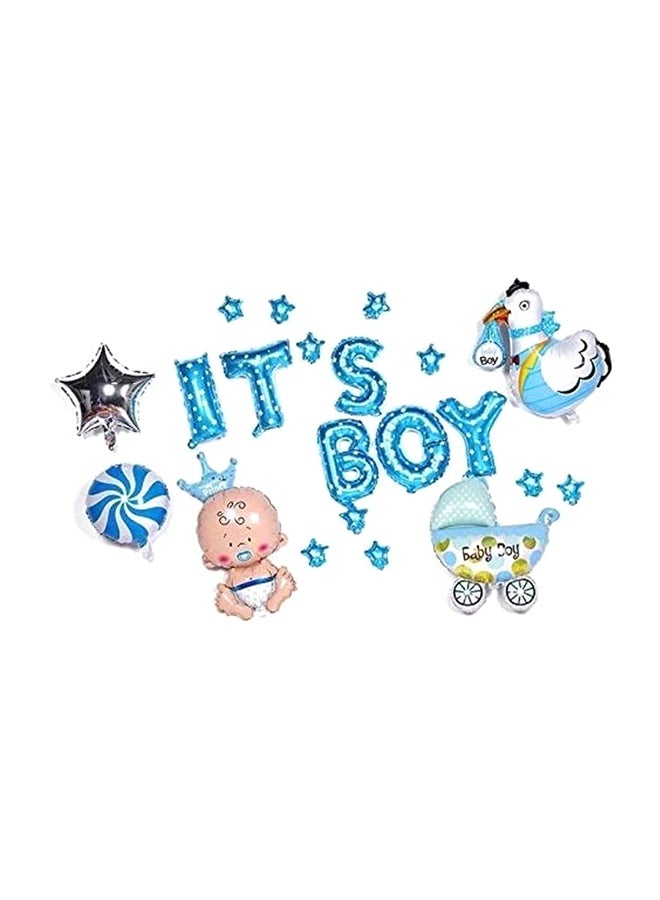 بالونات على شكل عبارة "It's A Boy"