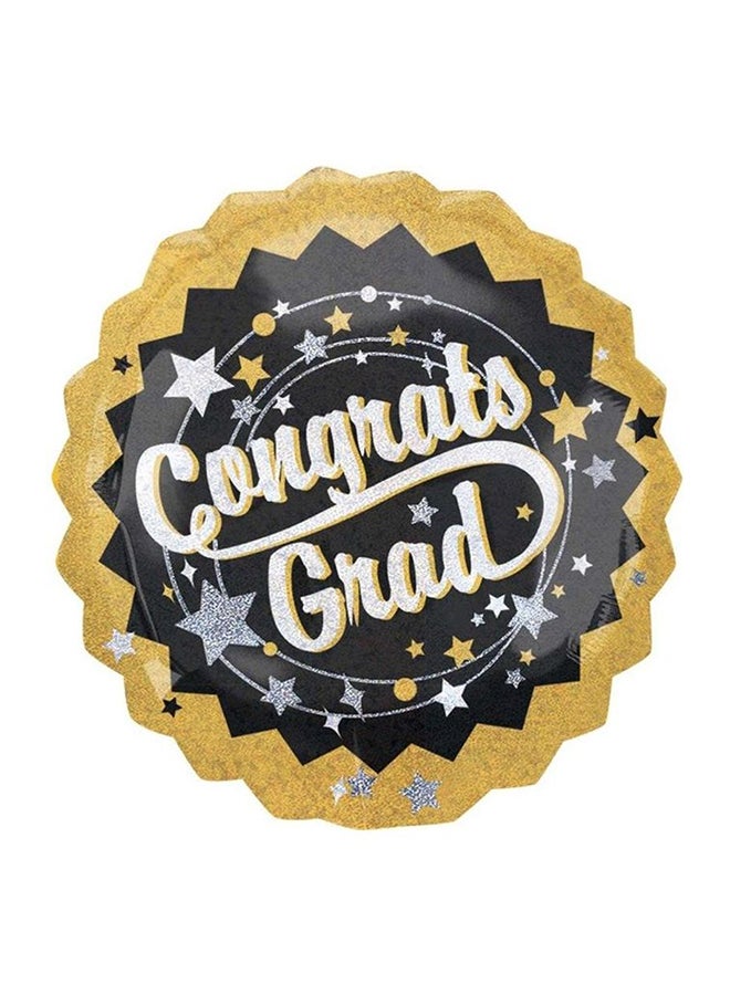Congrats Graduation Themed Holographic Balloon Decorations Party Supplies