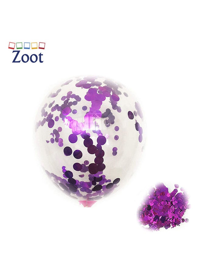 زوت بالونات زينة للحفلات معبأة بقصاصات ورق صغيرة من 50 قطعة 12بوصة - Image 2