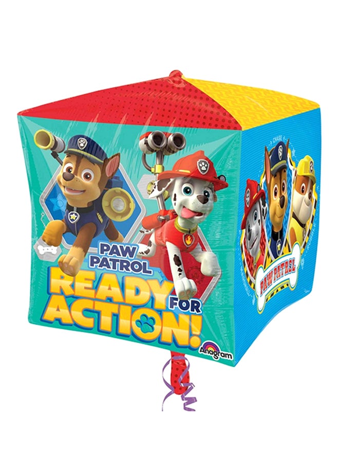 أناجرام بالون على شكل مكعب كبير مطبوع عليه شخصيات مسلسل الرسوم المتحركة باو باترول 15بوصة