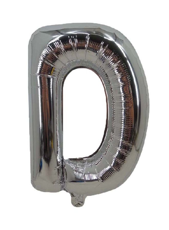 Party Time - Letter D Foil Balloon 16x1.5x1.5inch - Image 1