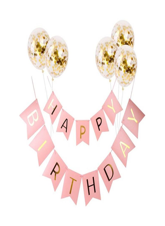 5-Piece Happy Birthday Decorative Balloon Set - Image 1