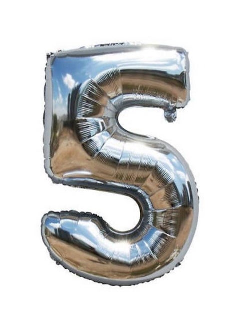 Numeric 5 Shaped Inflatable Decorative Balloon