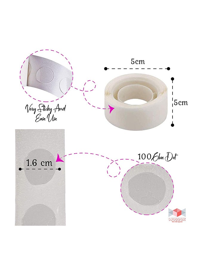 WOBBOX 200-Piece Balloon Glue Dot Rolls 4.5x2cm  - Image 2