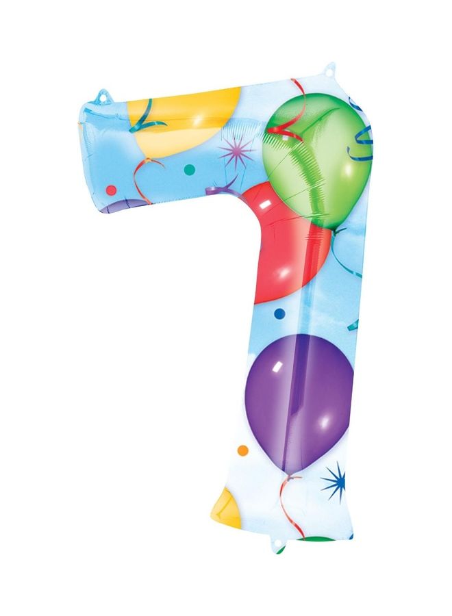 Anagram Number 7 Balloon 55x88cm Decorations Party Supplies 55x88cm 