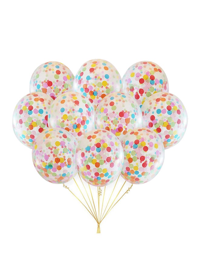 زوت بالونات زينة للحفلات معبأة بقصاصات ورق صغيرة من 50 قطعة 12بوصة - Image 1