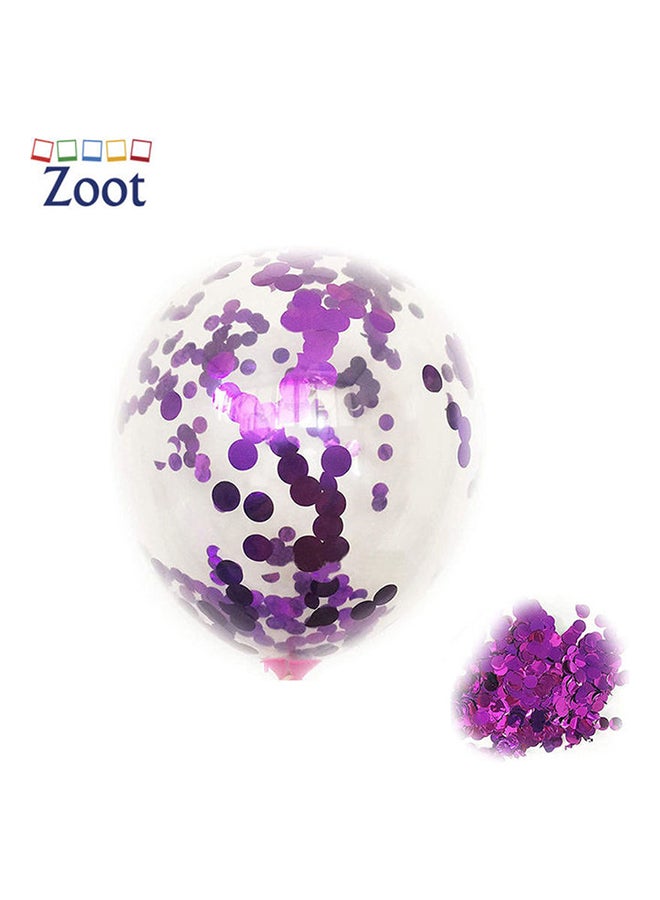 زوت 20-Piece Confetti Filled Party Decoration Balloons Set 5inch - Image 2
