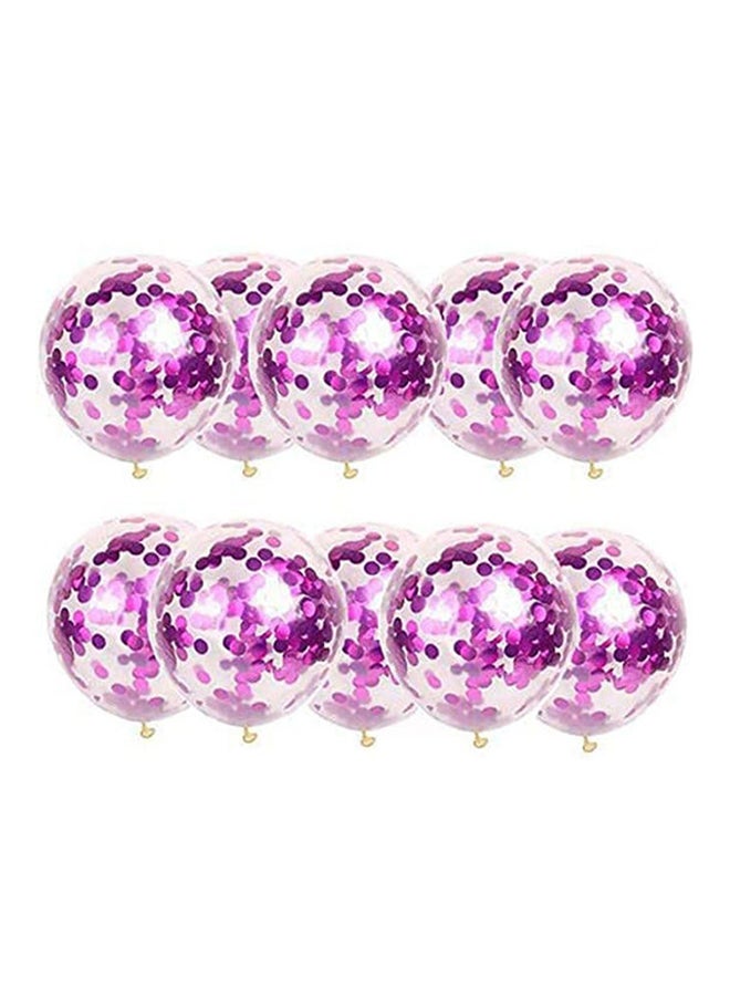 زوت 20-Piece Confetti Filled Party Decoration Balloons Set 5inch - Image 1