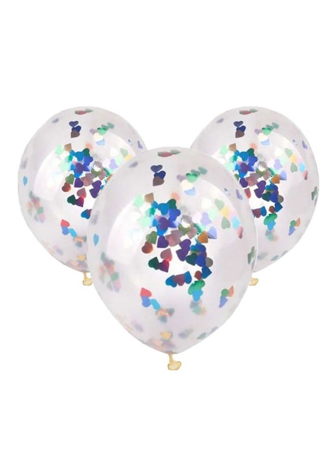 زوت 50-Piece Confetti Filled Party Decoration Balloons Set 5inch - Image 1
