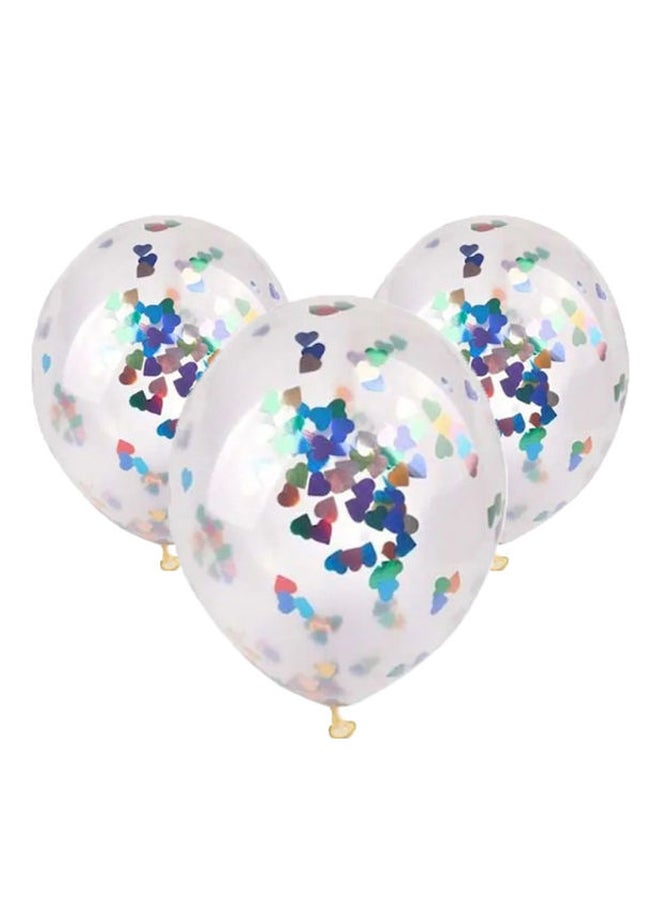 زوت بالونات زينة للحفلات معبأة بقصاصات ورق صغيرة من 100 قطعة 5بوصة - Image 1