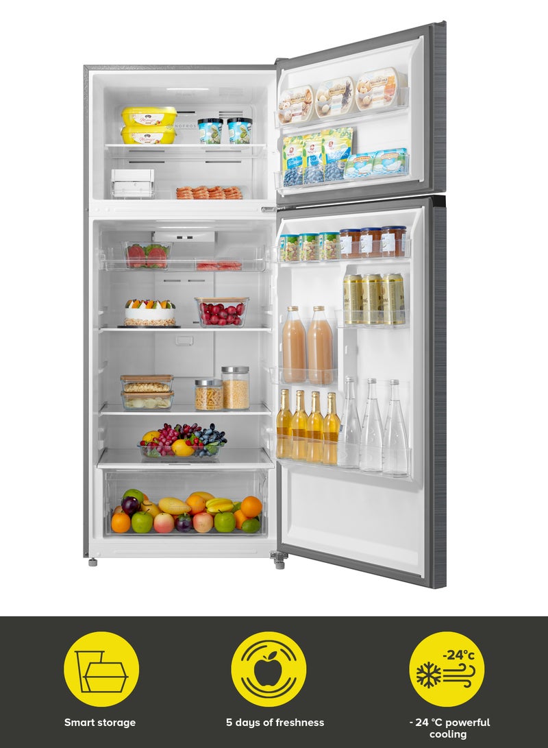 Noon East - Refrigerator Double Door Fridge - (20 Cu. Ft |570 Liter Gross) 535 Liter Inverter Frost Free refrigerator Silver - Image 1