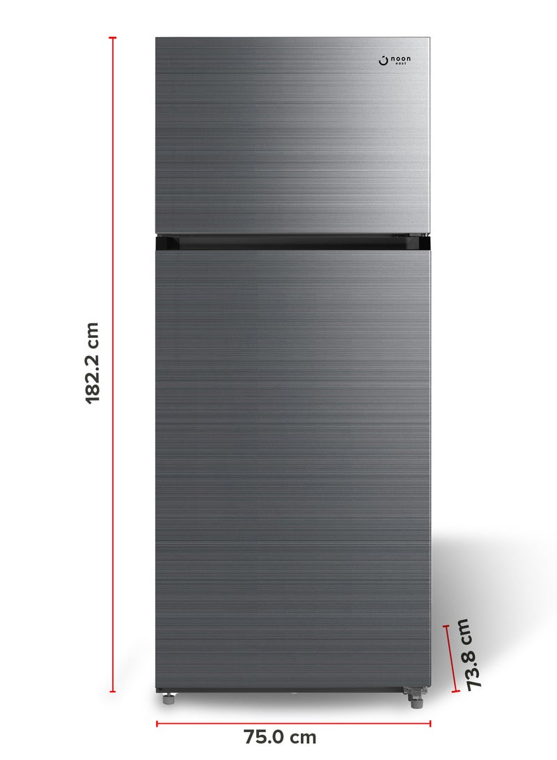 Noon East - Refrigerator Double Door Fridge - (20 Cu. Ft |570 Liter Gross) 535 Liter Inverter Frost Free refrigerator Silver - Image 1