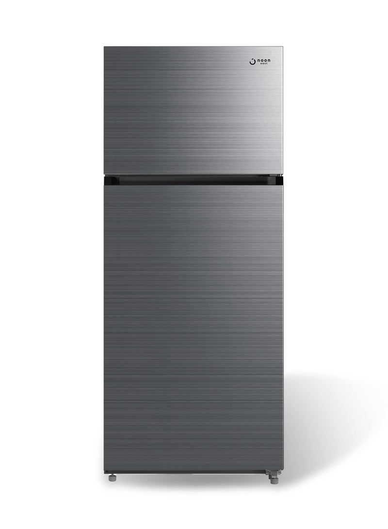 Noon East - Refrigerator Double Door Fridge - (17.5 Cu. Ft |495 L Gross) 463 Liter Inverter Frost Free With In-Built Stablizer Silver refrigerator Silver - Image 1