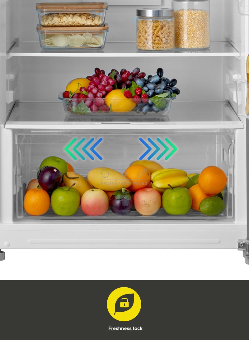 Noon East - Refrigerator Double Door Fridge - (17.5 Cu. Ft |495 L Gross) 463 Liter Inverter Frost Free With In-Built Stablizer Silver refrigerator Silver - Image 1