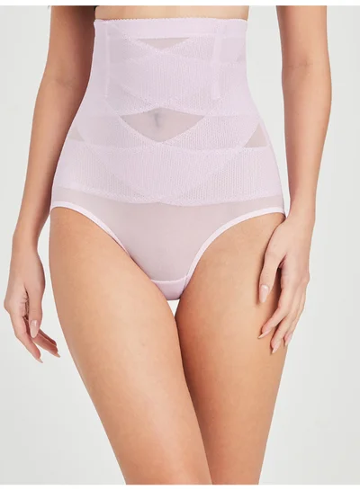 Closet By Styli Multi Layer Mesh High Waist Shapewear Lilac