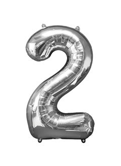 Goldedge Number 2 Shaped Decorative Balloon 32inch 