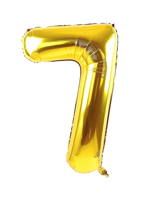بالون من القصدير على شكل الرقم 7