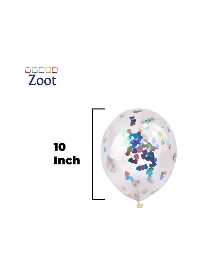 Zoot 50-Piece Confetti Filled Party Decoration Balloons 10inch - Image 2