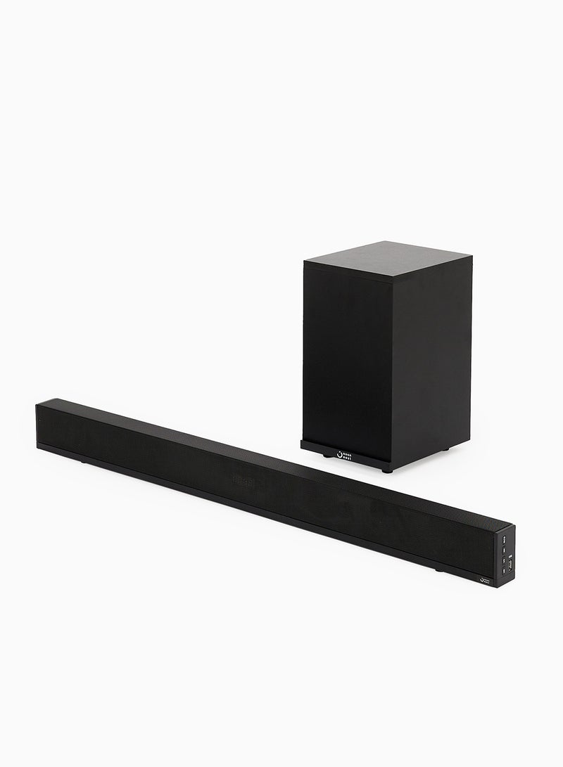 Noon East - 2.1 CH Soundbar Speaker - With 80 W Output, Powerful Bass, Bluetooth, USB Playback, Remote, HDMI & AUX S0 Pro Black - Image 1