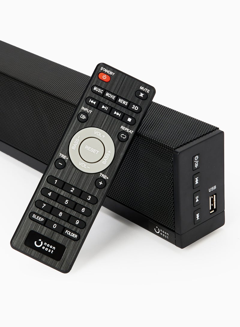 Noon East - 2.1 CH Soundbar Speaker - With 80 W Output, Powerful Bass, Bluetooth, USB Playback, Remote, HDMI & AUX S0 Pro Black - Image 1