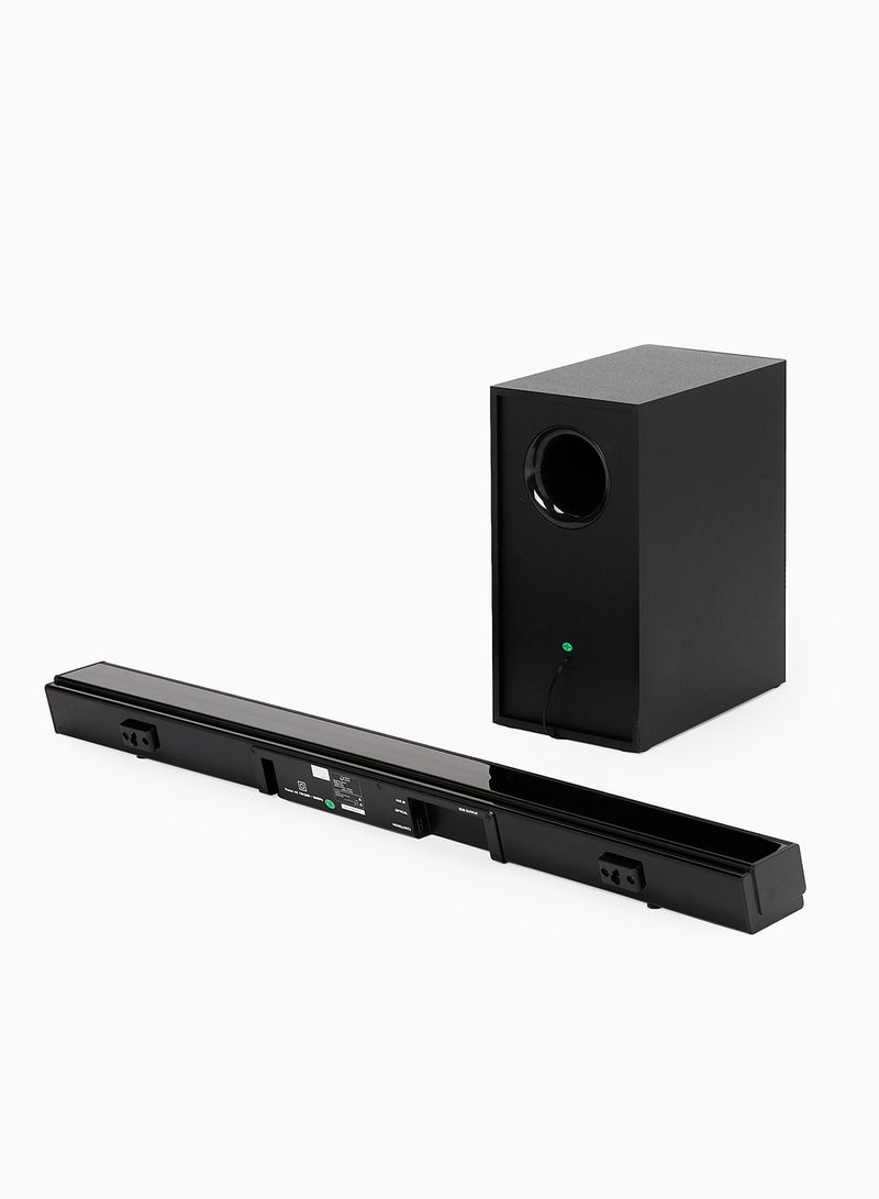 Noon East - 2.1 CH Soundbar Speaker - With 100 W Output, Powerful Bass, Bluetooth, USB Playback, Remote, HDMI & AUX S21C Black - Image 1