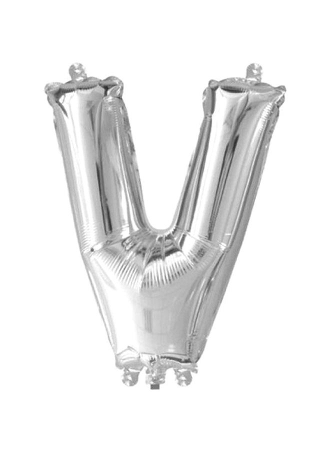 جولد إيدج بالون من القصدير على شكل حرف V 32x32x22سم