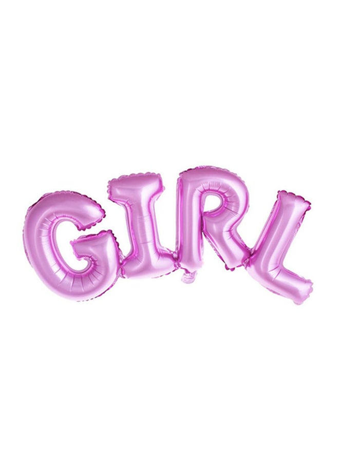 ذا بارتي بوبير بالون بتصميم على شكل كلمة 'Girl' 