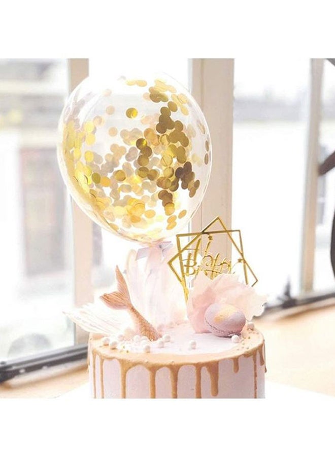 Urban Utility 50-Piece Balloons With Golden Paper Confetti Dots - Image 4