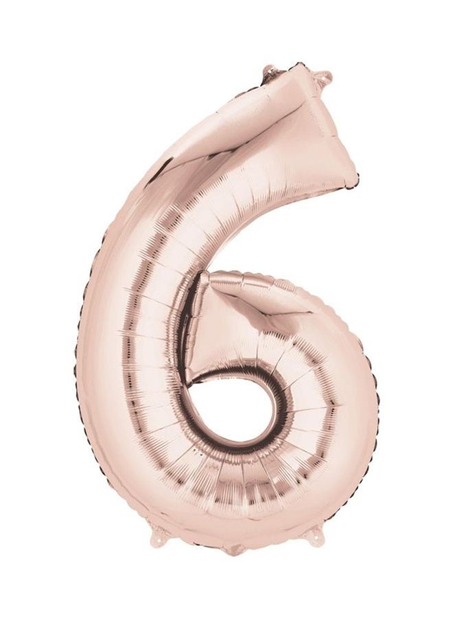 Anagram Number 6 Foil Balloon Decorations Party Supplies 