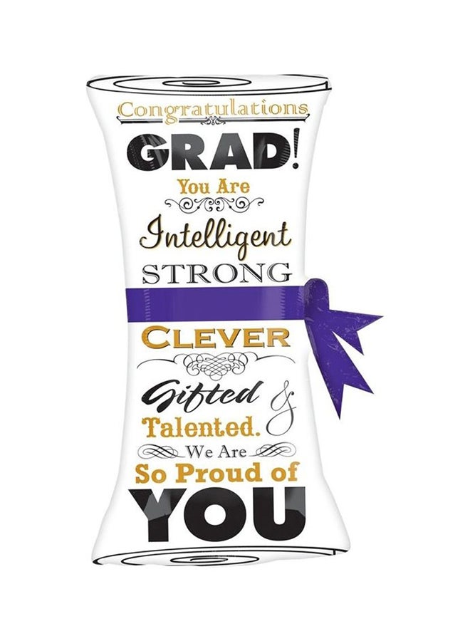 أناجرام بالون من القصدير بتصميم رائع ملفوف لحفلات التخرج 18x31بوصة