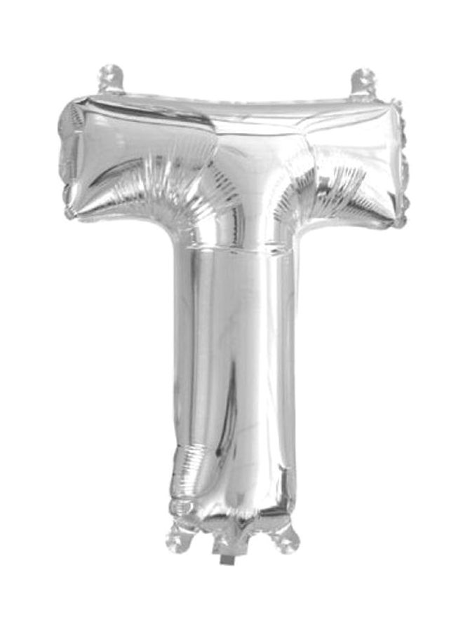 Goldedge - Alphabet T Shaped Decorative Foil Balloon 24x24x14cm - Image 1