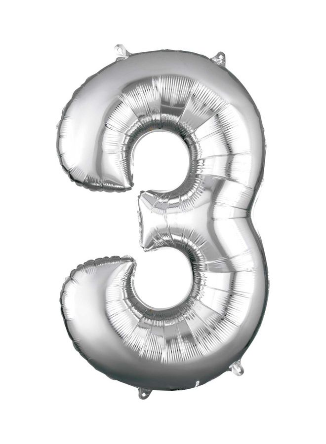 أناجرام بالون من القصدير على شكل رقم 3