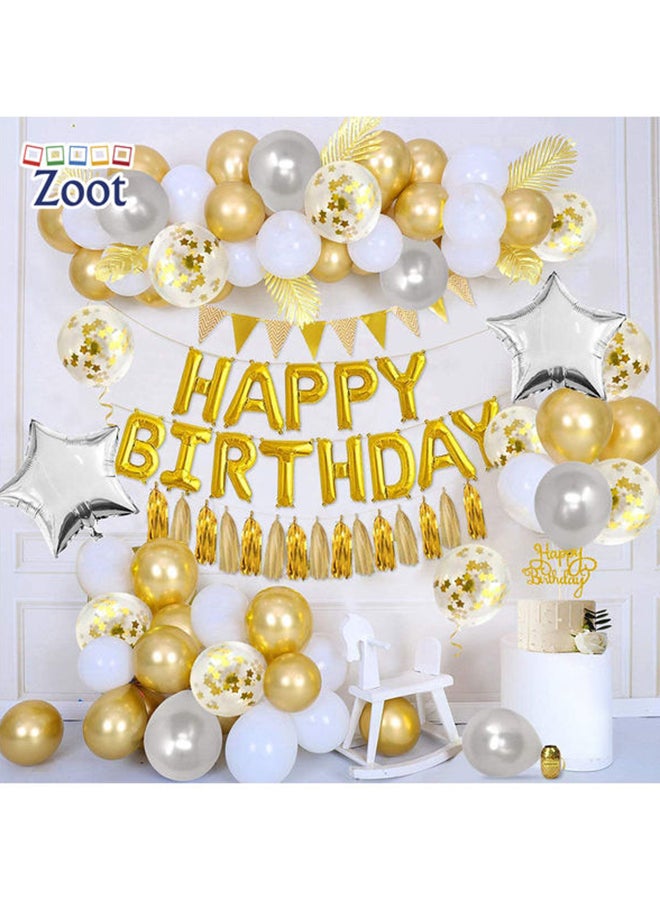 زوت بالونات زينة للحفلات معبأة بقصاصات ورق صغيرة من 100 قطعة 5بوصة - Image 2